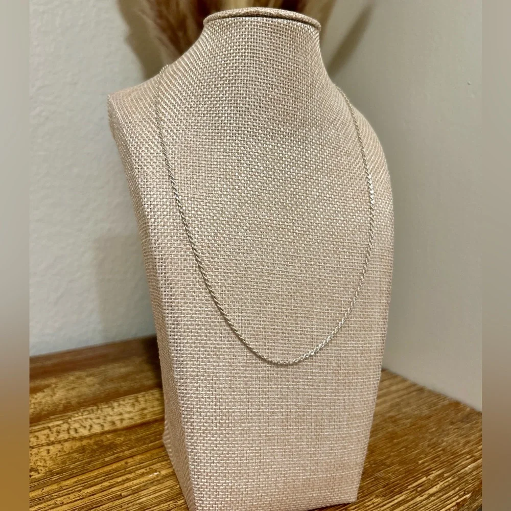 925 Sterling Silver Rope Chain Necklace